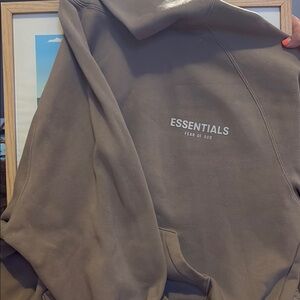 Fear of God Essentials Hoodie in Beige